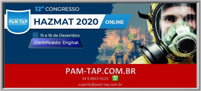 12° Congresso HAZMAT 2020 Online PAM-TAP Certificado